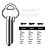 Assa Copy Orion A37LE Cylinder Key Blanks Silca ASS56R JMA AS-LE7 HD AS-LE7 Errebi AA49 Pack of 10