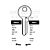 Abus Copy Orion ABS3L Cylinder Key Blanks Silca AB13R JMA ABU-12 Errebi AU13R Pack of 10