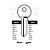 Abus Copy Orion ABS4L Cylinder Key Blanks Silca AB14R JMA ABU-4D HD 104AR Errebi AU14R Pack of 10