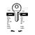 Abus Copy Orion ABS5L Cylinder Key Blanks Silca AB15R JMA ABU-27D HD AB16 Errebi AU9PS Pack of 10