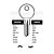 Abus Copy Orion ABS54L Cylinder Key Blanks Silca AB39R JMA ABU-30 HD AB39R Errebi AU56R Pack of 10