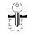 Abus Copy Orion ABS57 Cylinder Key Blanks Silca AB37 JMA ABU-74D Errebi AU49 Pack of 10