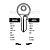 Abus Copy Orion ABS6L Cylinder Key Blanks Silca AB16R JMA ABU-40 HD AB15 Errebi AU10S Pack of 10