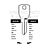 AGA Copy Orion AGA10L Cylinder Key Blanks Silca AGA1R JMA AGA-5D HD AGA1R Errebi AGA1R Pack of 10