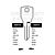 AGA Copy Orion AGA13L Cylinder Key Blanks Silca AGA5R JMA AGA-18I HD AGA5R Errebi AGA6R Pack of 10