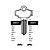 Arrow Copy Orion ARW13 Cylinder Key Blanks Silca AW3 JMA ARR-3 HD 750 Errebi AW3 Pack of 10