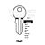 Assa Copy Orion ASA20 Cylinder Key Blanks Silca ASS149 JMA AS-22 HD ASS149 Errebi AA127 Pack of 10
