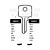 CAS-CISMA Copy Orion CAS13 Cylinder Key Blanks Silca CIS4 JMA CIS-2 HD CIS4 Errebi CIS4 Pack of 10