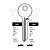 CES Copy Orion CE81 Cylinder Key Blanks Silca CE22-17 JMA CE-78 Errebi CEE17L Pack of 10