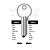 Corbin Copy Orion CRB16 Cylinder Key Blanks Silca CB32 JMA COR-21D HD CB32 Errebi CO17 Pack of 10