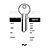 Abus Copy Orion CSA18 Cylinder Key Blanks Silca CS8 JMA CI-22D Errebi C2D Pack of 10