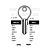 DO11L Cylinder Key Blanks (10)