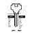 DXT6L Cylinder Key Blanks (10)