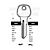 GH2 Cylinder Key Blanks (10)