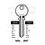 GLB18L Cylinder Key Blanks (10)