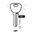 GR Copy GRQ1 Cylinder Key Blanks