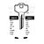 GSN12 Cylinder Key Blanks (10)