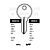 HKN14L Cylinder Key Blanks (10)