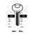 LG33 Cylinder Key Balnks (10)