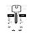 LU10L Cylinder Key Blanks (10)