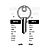 RN10L Cylinder Key Blanks (10)