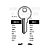 RN13L Cylinder Key Blanks (10)