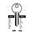 RN16L Cylinder Key Blanks (10)