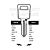 Huwil Copy Orion STF3L Cylinder Key Blanks Silca HW4R JMA HUW-1D HD HU4R ERREBI UW4 Pack of 10