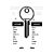 STV10 Cylinder Key Blanks (10)