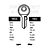 TRC2 Cylinder Key blanks (10)
