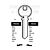 TRC65L Cylinder Key Blanks (10)