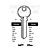 TRC66 Cylinder Key Blanks (10)