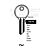 Cisa Copy Orion YAL10 Cylinder Key Blanks Silca YA8 JMA YA-7D HD 7DB Errebi KS3PD Pack of 10