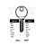 YA11L Cylinder Key Blanks (10)