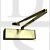 Rutland TS-3204-SLFB-SBSB Size 3-4 Scissor Arm Max Weight 80kg Overhead Door Closer Satin Brass Cover