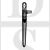 Securistyle CB09SCL Locking Cockspur Window Handle 9mm Step Left Hand Grey