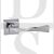 Senza Pari SP190CP Guido Lever Door Handle On Flush Square Rose Polished Chrome