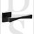Senza Pari SP190MB Guido Lever Door Handle On Flush Square Rose Matt Black