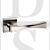 Senza Pari SP190NP Guido Lever Door Handle On Flush Square Rose Satin Nickel