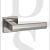 Senza Pari SP216SN Davoli Lever Door Handle On Flush Square Rose Satin Nickel