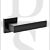 Senza Pari SP217MB Panetti Lever Door Handle On Flush Square Rose Matt Black