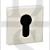 Senza Pari SPESCECP Euro Cylinder Escutcheon on Flush Square Rose Polished Chrome