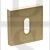 Senza Pari SPESCKSB UK Mortise Key Escutcheon on Flush Square Rose Satin Brass
