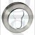 Senza Pari SPMESCESNCP Euro Cylinder Escutcheon on Round Rose Satin Nickel-Polished Chrome