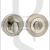 Senza Pari SPMWCSNNP WC Bathroom Thumbturn & Release on Round Rose Satin Nickel-Polished Nickel