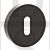 Senza Pari SPRESCKSB UK Mortise Key Escutcheon on Minimal Round Rose Rose Satin Brass