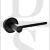Senza Pari SPRO218MB Darrio Lever Door Handle On Round Rose Matt Black