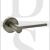 Senza Pari SPRO218SN Darrio Lever Door Handle On Round Rose Satin Nickel