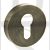 Senza Pari SPROESCEAB Euro Cylinder Escutcheon on 56mm Diameter Round Rose Rose Antique Brass