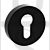 Senza Pari SPROESCEMB Euro Cylinder Escutcheon on 56mm Diameter Round Rose Rose Matt Black